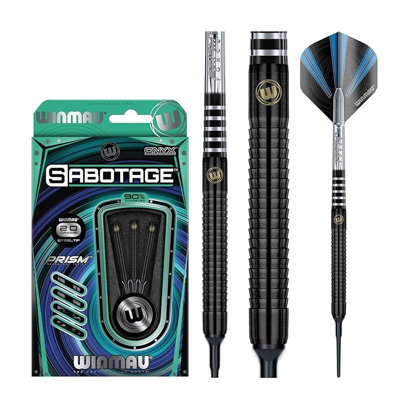 DARDOS WINMAU SABOTAGE BLACK 20GR