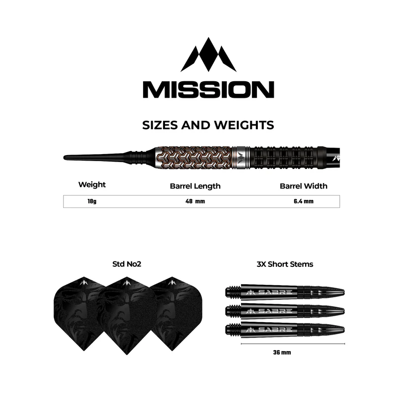 DARDOS MISSION ARCHON 97,5% 18GR EN DARDOSNET.COM