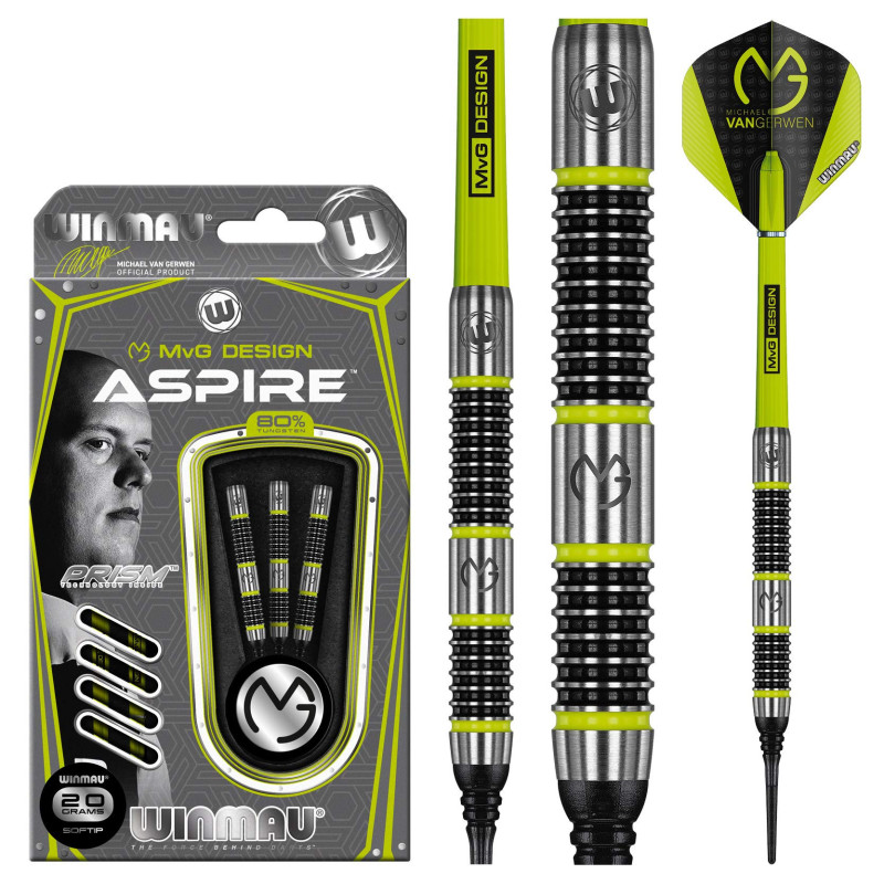DARDOS WINMAU MVG ASPIRE 20 GR EN DARDOSNET.COM
