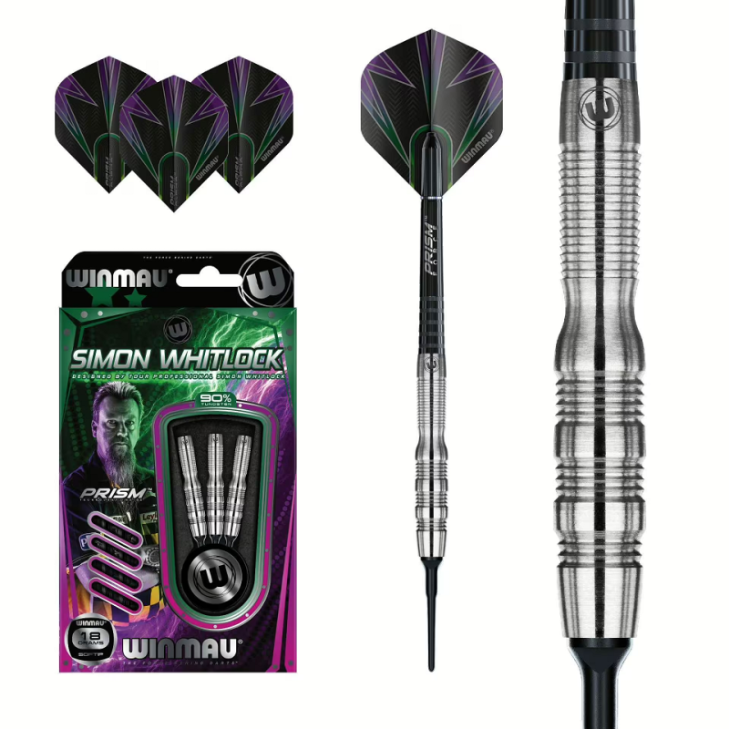 DARDOS WINMAU SIMON WHITLOCK SILVER 18GR