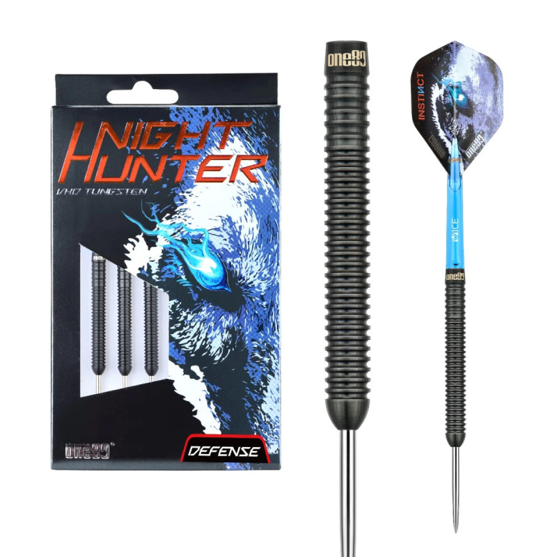 DARDOS PUNTA DE ACERO ONE80 NIGHT HUNTER DEFENSE