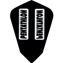 PLUMA PENTATHLON FANTAIL NEGRA