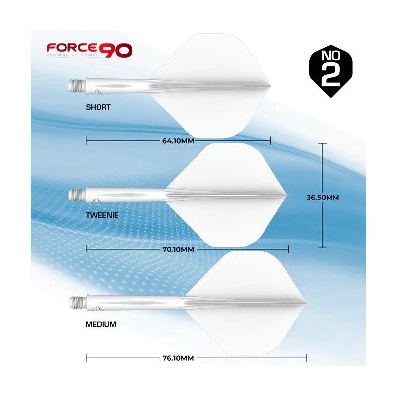 MISSION FORCE 90 STANDARD Nº2 BLANCA EN DARDOSNET.COM