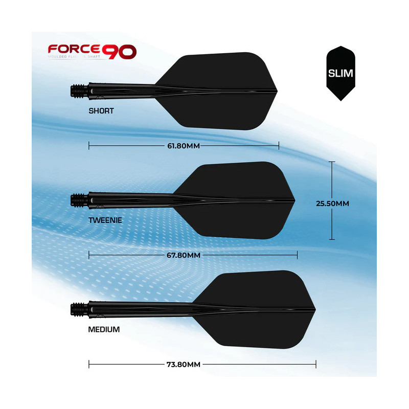 MISSION FORCE 90 SLIM NEGRA EN DARDOSNET.COM